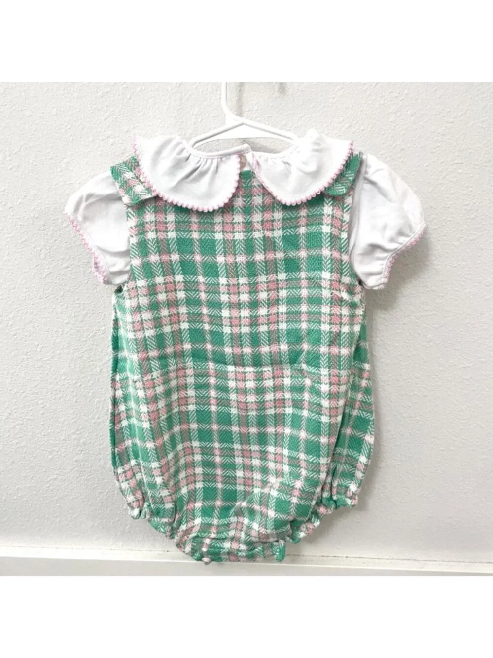 NWOT The Beaufort Bonnet Company Brooksy Bubble in Putney Plaid 12-18M Preppy